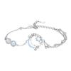 Pulsera de Plata de Ley S925 para Mujeres Niñas Estilo Ins Lujo Accesible Nicho Gama Alta Nueva Joyería de Plata Pulsera para Mujer Pulsera
