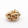 Broche Magnético Esférico de Color Duradero Chapado en Oro de 18 Quilates Broche Magnético Redondo Accesorio Conector de Extremo para Pulsera Collar DIY