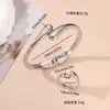 1 juego Moda europea y americana simple temperamento metal pesado geométrico anillo pulsera conjunto de joyería