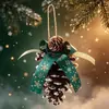 Piñas de Navidad en stock en color natural, Fruto de pino para árbol de Navidad, Colgantes de frutas secas para decoración navideña, Adornos de material para manualidades