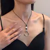 Estilo Étnico Boêmio Retrô Folha Corte Longo Geométrico Clavícula Corrente Estilo Zen Versátil Personalizado Corrente para Suéter