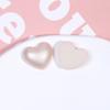 Parche Acrílico con Perla Imitación Color Champaña en Forma de Corazón Zhen Tu, Dulce y Versátil, para Pendientes DIY, Accesorios para el Cabello, Funda de Teléfono
