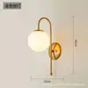 Folha de Bananeira Quarto Nórdico Luminária de Cabeceira Sala de Estar Parede de Fundo Corredor Corredor Luminária de Parede Designer Retrô Meio do Século Tecido Ferro