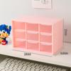 Jiugongge Desktop Storage Caixa Transparente Tipo Gaveta Subcompartimento Dormitório Estudantil Mesa Organizador de Artigos Diversos Montado na Parede