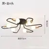 Lámpara de Techo Minimalista Moderna, Diseño Creativo y Único para Comedor, Sala de Estar, Dormitorio, Bar, Pasillo, Iluminación de Tubo Curvo de Forma Irregular