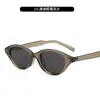 Nuevas Gafas de Sol Ovaladas Nerd Anti-UV para Mujer Tendencia Gm Comercio Exterior Transfronterizo Personalizadas Estilo Ins Gafas de Sol Hip-Hop