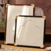 Novo porta-retrato de estilo chinês com cantos de cobre para pendurar na parede, moldura vazia para pinturas chinesas tradicionais, com uma estética de alto padrão