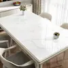 En stock, envío gratis, impermeable, a prueba de aceite, lavable, resistente al calor, alfombrilla de mesa de vidrio suave, mantel de lujo ligero, alfombrilla para mesa de café