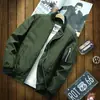 Jaqueta Casual Masculina Jovem Nova de Primavera e Outono, Caimento Japonês, Respirável, Com Zíper, Sem Capuz, Casual Comum