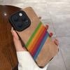 Adecuado para iPhone 13/14 Pro Max, Funda Nueva para Teléfono Apple 12/11, 15 Cobertura Total, 17 Suave, 16 Arcoíris de Peluche