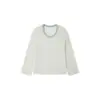 Blusa de Lyocell Tencel Lino para Mujer, Primavera/Verano, Acetato Delgado, Cuello en U, Corte Holgado, Amigable con la Piel, Top Casual