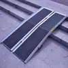 Tablero de Rampa Sin Barreras, Rampas Largas y Cortas, Material de Aleación de Aluminio, Peldaños para Subir y Bajar, Rampa de Asistencia para Escalones de Silla de Ruedas