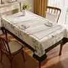 Mantel de PVC estilo americano, rectangular, impermeable, a prueba de aceite, lavable, tapete para mesa de centro, uso doméstico, lujo ligero, mantel de tacto de alta gama