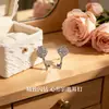 Brincos Chave Coração Enfeites de Orelha Estilo Japonês Coreano Luxo Leve Sensação de Alto Padrão Brincos de Nicho Versátil Personalidade Moda Para o Trabalho Mulheres