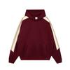 Otoño/invierno nuevo éxito de taquilla 330g sudadera con capucha de manga raglán en contraste marca de moda para hombre estilo académico suéter de pareja