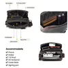 Bolsa de Ombro Masculina de Couro Genuíno Transfronteiriça, Bolsa Transversal Masculina Retro de Alta Qualidade, Bolsa Casual para o Dia a Dia, Bolsa Masculina, Bolsa para Celular