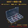 Caja de plástico transparente de 10 15 24 compartimentos, caja para piezas, papelería, equipo de pesca, joyería, cosméticos
