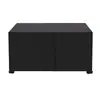 En Stock Cubierta Impermeable para Muebles de Tela Oxford 420D Color Negro Cubierta Antipolvo con Tira Impermeable Asa Ventana Transpirable