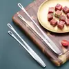 Pinzas para Barbacoa Estilo Coreano Pinzas de Acero Inoxidable Pinzas para Barbacoa Pinzas de Cocina Extendidas Pinzas para Filete para Restaurantes de Barbacoa