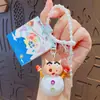 Chaveiro Original Desenho Animado Shin-Chan Carnaval de Gelo e Neve Fofo Pingente para Mochila Escolar Pequeno Presente Venda por Atacado