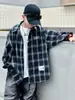 Ropa para niños, camisa de otoño para niños, estilo primavera/otoño, nueva colección 2026, camisa a cuadros moderna y elegante para niños mayores, camisa de otoño