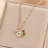 Explosões Amazônicas Transfronteiriças Conjunto de Cobre Cor Zircon Eye Pendant Dropping Oil Colar de Olho do Diabo Masculino e Feminino