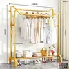 Novo Varal de Chão com Orelhas de Gato Cabide para Quarto de Aluguel Vertical Multifuncional Cabide de Roupas Artefato para Secar Roupa e Colcha na Varanda