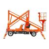 Plataforma Elevadora con Brazo Curvo de 360°, Elevador Hidráulico para Superar Obstáculos, Mantenimiento de Elevador Totalmente Autopropulsado, Polea Giratoria