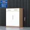 Gabinete de Archivo Desmontable de Acero Gris y Blanco Gabinete de Documentos de Oficina Gabinete de Archivo de Vouchers Taquilla Metálica de Lado Angosto con Cerradura