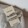 Um Par de Presilhas de Cabelo Florais de Acetato Estilo Coreano Retrô, Piranhas da Moda, Presilhas Simples para Franja, Presilhas Laterais, Novos Acessórios de Cabelo