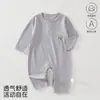 Ropa de casa de manga larga multicolor para bebé, Bodies para bebé, Estilo básico versátil, Ropa ajustada para gatear para recién nacido
