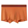 Calzoncillos tipo bóxer de algodón acanalado con rayas verticales, de tiro medio para hombre, empaquetados individualmente, ropa interior de algodón de fibra larga, 100% algodón para adolescentes