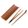 Acessórios para Conjunto de Chá de Bambu Antigo Polidos à Mão Prendedor de Chá Agulha de Chá Pegador Colher de Chá Conjunto de Lótus de Chá Fabricante Atacado
