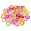 Color Mezclado Aleatorio Acrílico Transparente Caracola Corazón Estrella de Cinco Puntas Colgante DIY Pulsera Collar Llave Joyería Accesorios