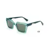 Gafas de Moda Retro con Montura de Acetato Transfronterizas Europeas y Americanas Gafas de Sol Versátiles de Alta Gama con Personalidad Gafas de Sol de Alta Gama