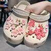 2025 Nuevos Zapatos Cueva de Pétalos Zapatos Zapatos de Flores Hebilla Zapatos Cueva Accesorios DIY Dulce Combinación con Todo Hebilla Decorativa Desmontable