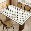 Jogo americano retangular, protetor de mesa, toalha de mesa de centro, lavável, à prova d'água, à prova de óleo, resistente ao calor, luxo leve, jogo americano de alta qualidade