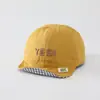 Gorra con Pico de Patito Letra SÍ, Sombrero de Sol Transpirable a Cuadros para Niños, Gorro Infantil Versátil para Todas las Estaciones