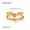 Anillo de lujo con incrustaciones de piedra natural para mujer, estilo cortesano francés, estilo retro, artesanal, ligero, de alta gama, joyería al por mayor