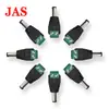 Accesorios de monitoreo de suministro tornillo sin soldadura a terminal verde 5.5*2.1 mm 5.5*2.5 mm alimentación DC Macho
