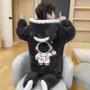 Pijama de terciopelo extra grueso para niños, invierno, acolchado de tres capas, coral, franela, ropa de casa para niños