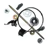 Acessórios de suspensão traseira modificada para kart de quatro rodas drift, eixo traseiro espessado, freio a disco 60-1 M, flange de 5 polegadas, 50mm