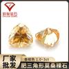 Piedras Sueltas de Moissanita Color Champán Colorido, Piedras Sueltas de Moissanita Triangulares Gruesas en Color Original Amarillo Champán, Piedras para Joyería
