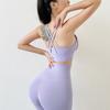 Ropa interior deportiva Scrub Naked para mujer, fitness, tirantes finos para los hombros, sexy, hermosa espalda, chaleco, sujetador de yoga, sujetador estéreo a prueba de golpes