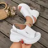 Sandalias de Plataforma Casuales Cómodas de Tejido Volador para Mujer Talla Grande de Comercio Exterior Verano 2026 Talla Única