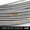 Cuerda de Medición 0m Cuerda 30.5m Cuerda de 100m Cinta Métrica Cable de Acero Cuerda de Medición para Cimentaciones de Pilotes de Ingeniería Medición de Nivel de Agua Profundidad de Pozos Cuerda