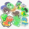 Muestra Disponible Accesorios Textiles Infantiles Color Caramelo Dragón de Leche Etiqueta de Plástico Luminosa Sello de Goma Blanda Parche Lavable