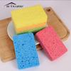 Esponja para lavar platos de algodón de pulpa de madera, suministros de esponja de limpieza para cocina doméstica, absorbente, no aceitosa, fabricantes de esponjas de pulpa de madera