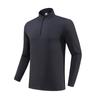 Primavera Lulu Media Cremallera Secado Rápido Deportes Tops Manga Larga Camiseta para Hombre para Exteriores Entrenamiento Ciclismo Running Ropa de Fitness