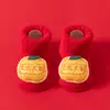 Calcetines para Bebé Jingqi Otoño e Invierno Bebé Rojo Año Nuevo Antideslizantes Suela Suave Calcetines de Piso Niños Espesos Cálidos Calcetines para Niños Pequeños